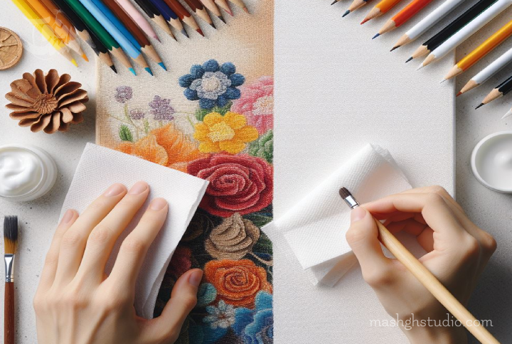 چگونه بوم نقاشی را سفید کنیم؟